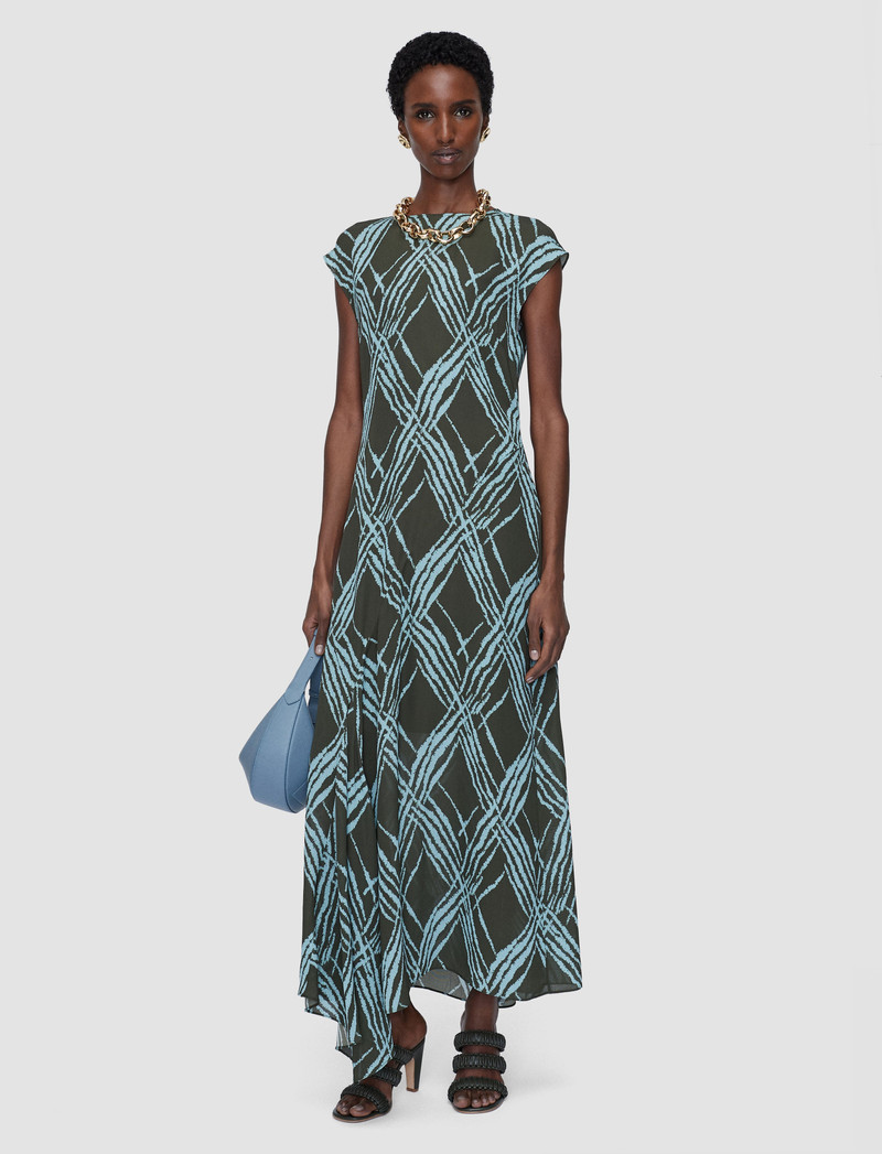 JOSEPH Lauri Open Weave Silk Dress outlook