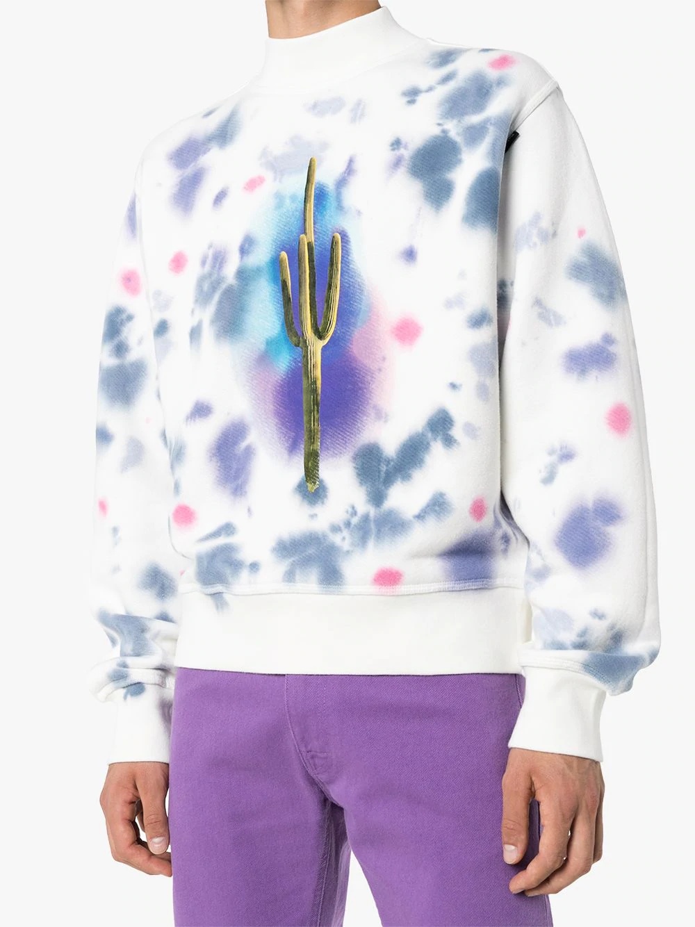 tie-dye cactus sweatshirt - 2