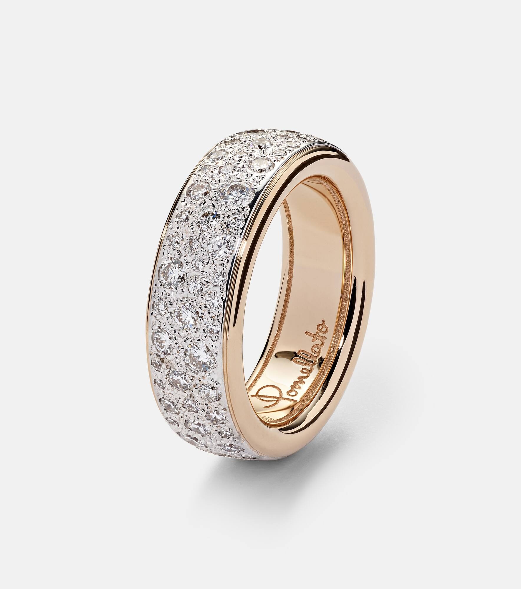 Iconica 18kt rose gold ring with diamonds - 4