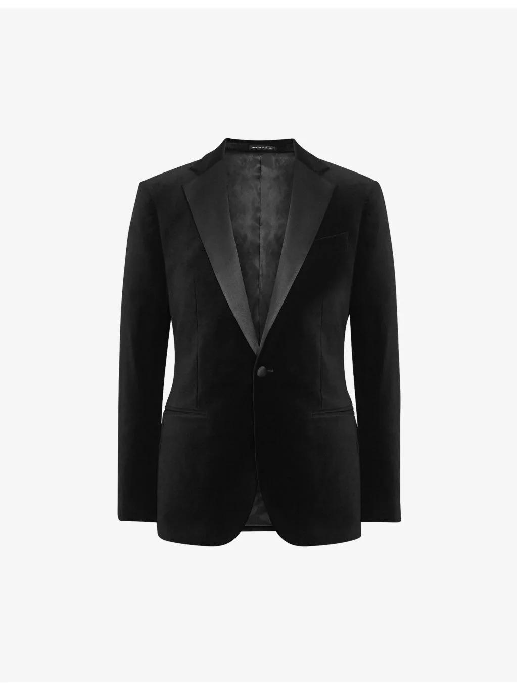 Ace single-breasted stretch-velvet blazer - 1