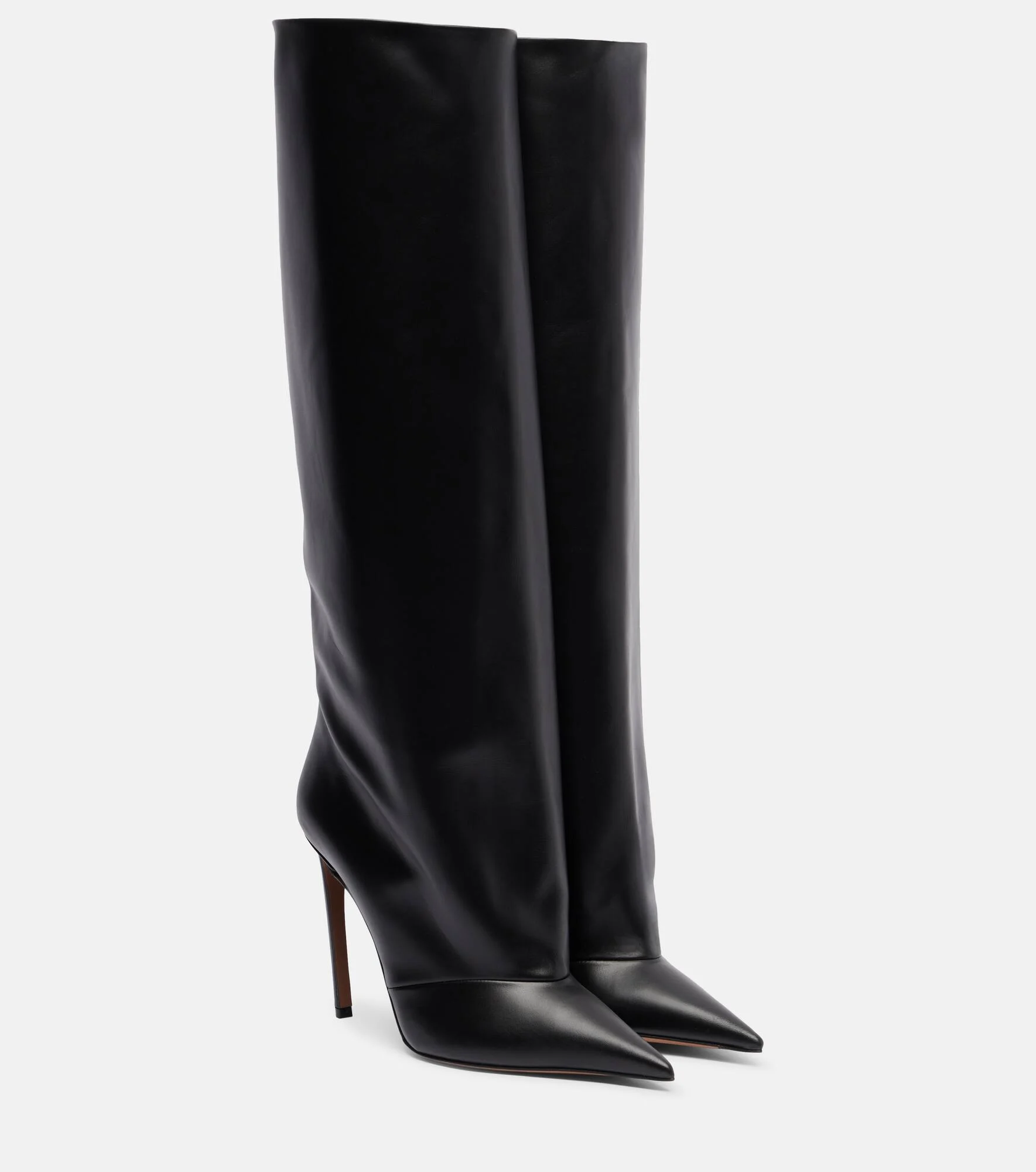 Leather knee-high boots - 1