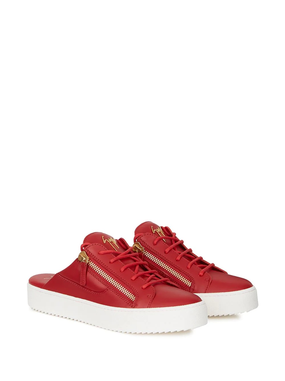 slip-on lace-up sneakers - 2