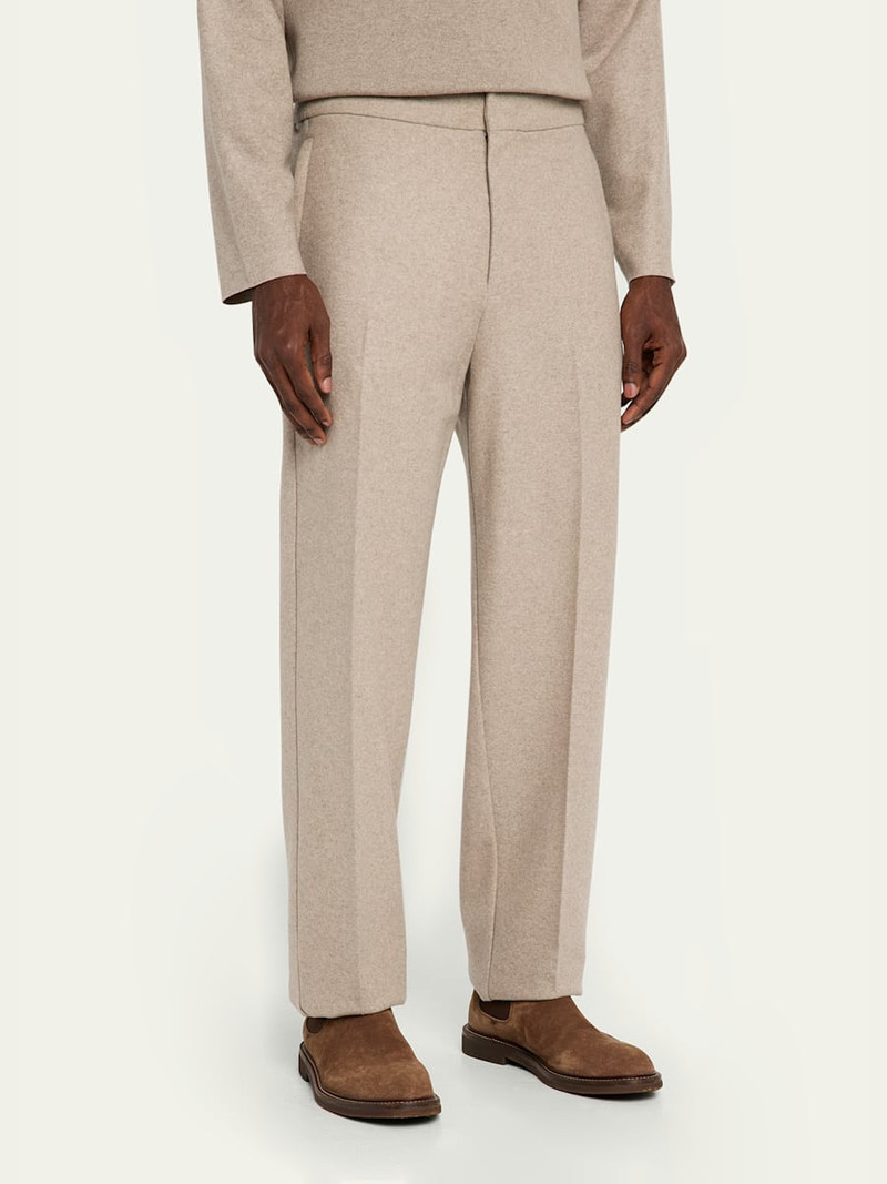Men's Breia Wool and Cashmere Zip-Pocket Trousers 4