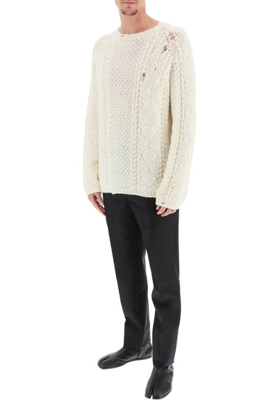 Maison Margiela DESTROYED WOOL SWEATER outlook