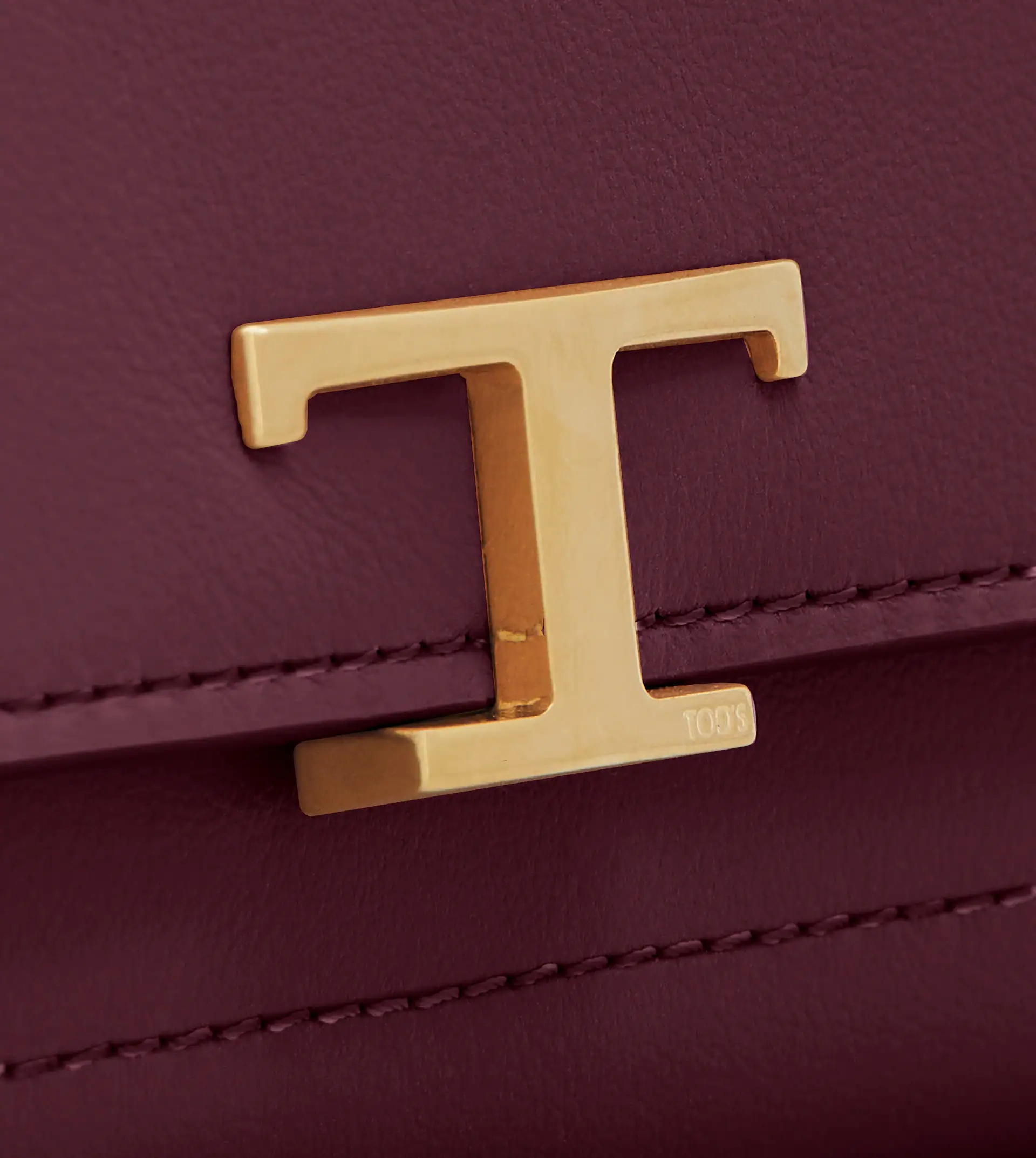 TIMELESS WALLET IN LEATHER - BURGUNDY - 5