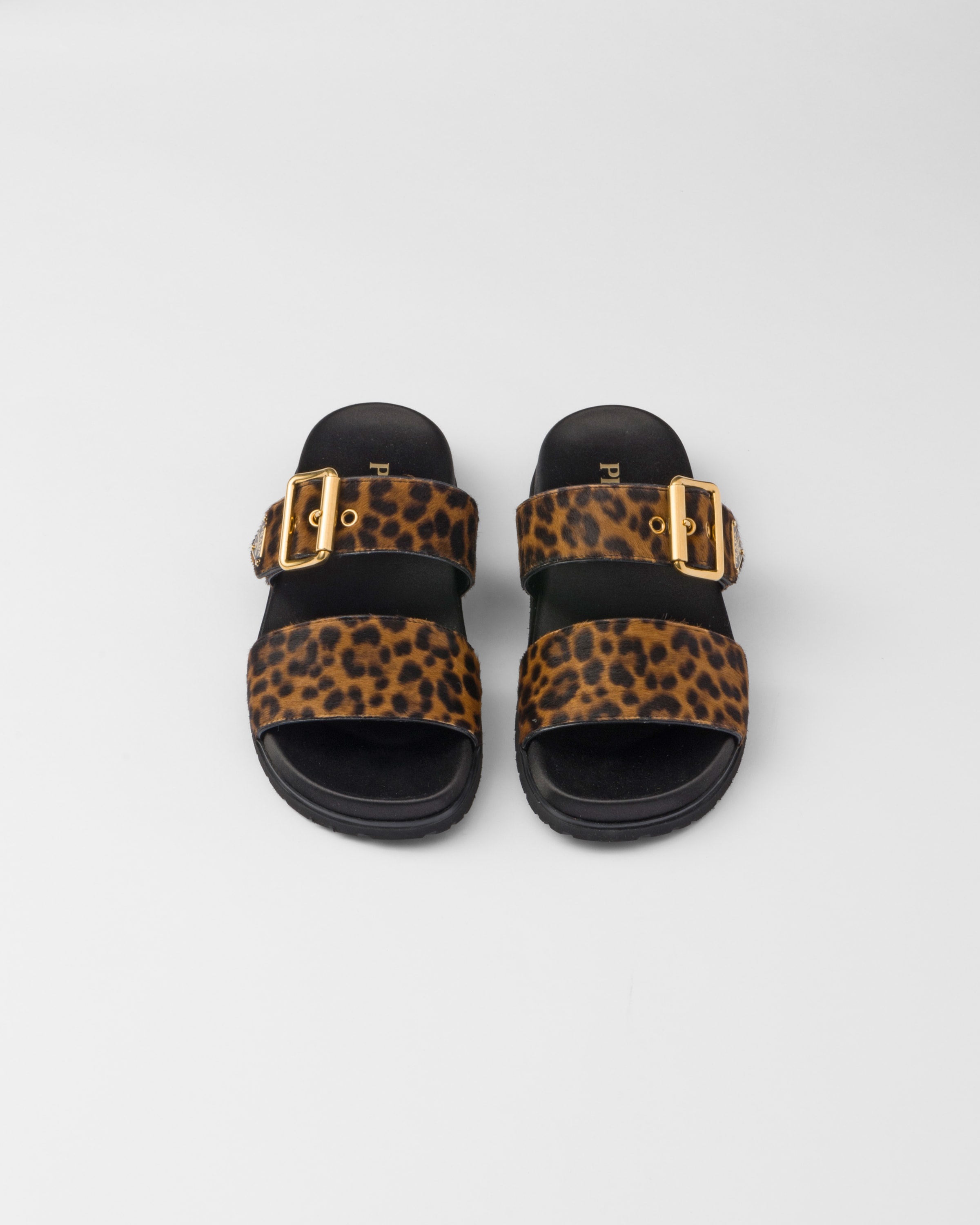 Printed leather slides - 3