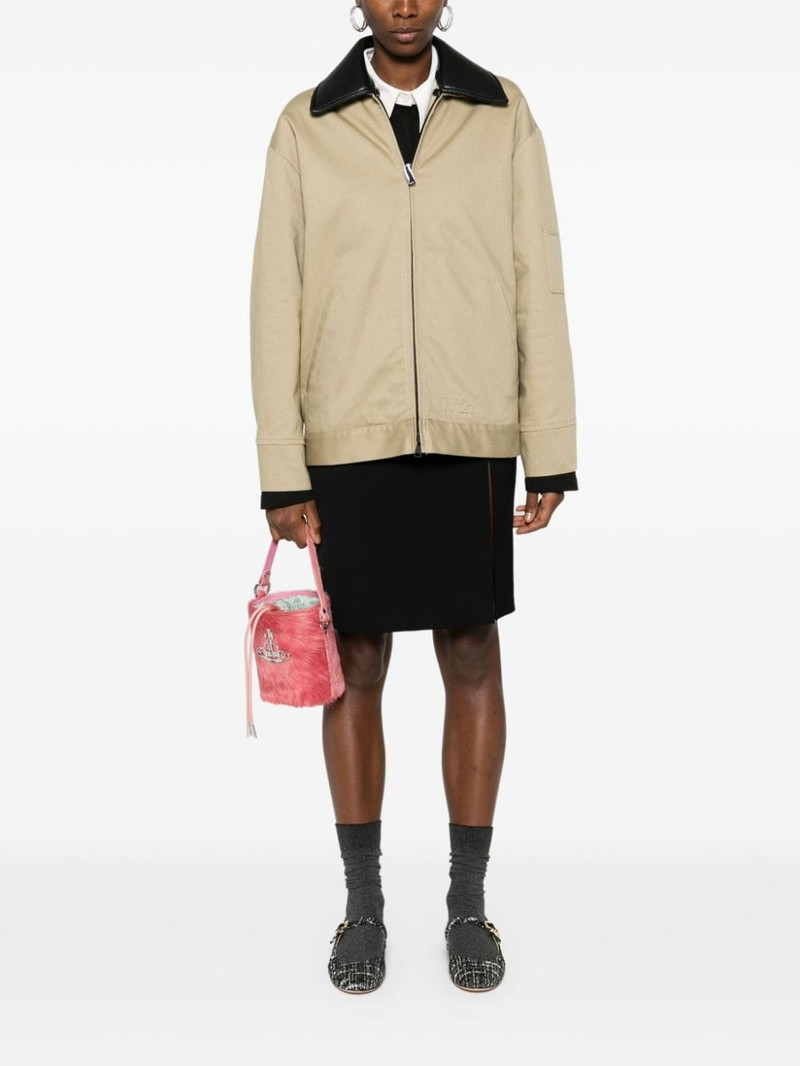 N°21 embossed-logo cotton jacket outlook