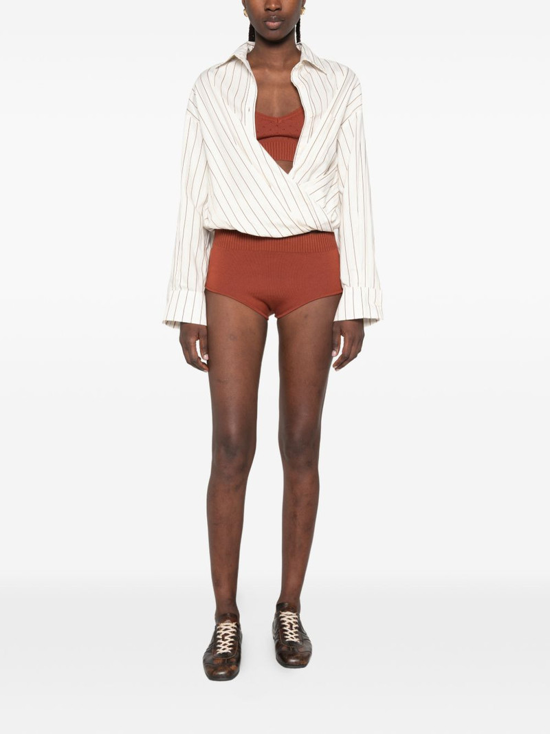 Plan C V-neck knitted top outlook