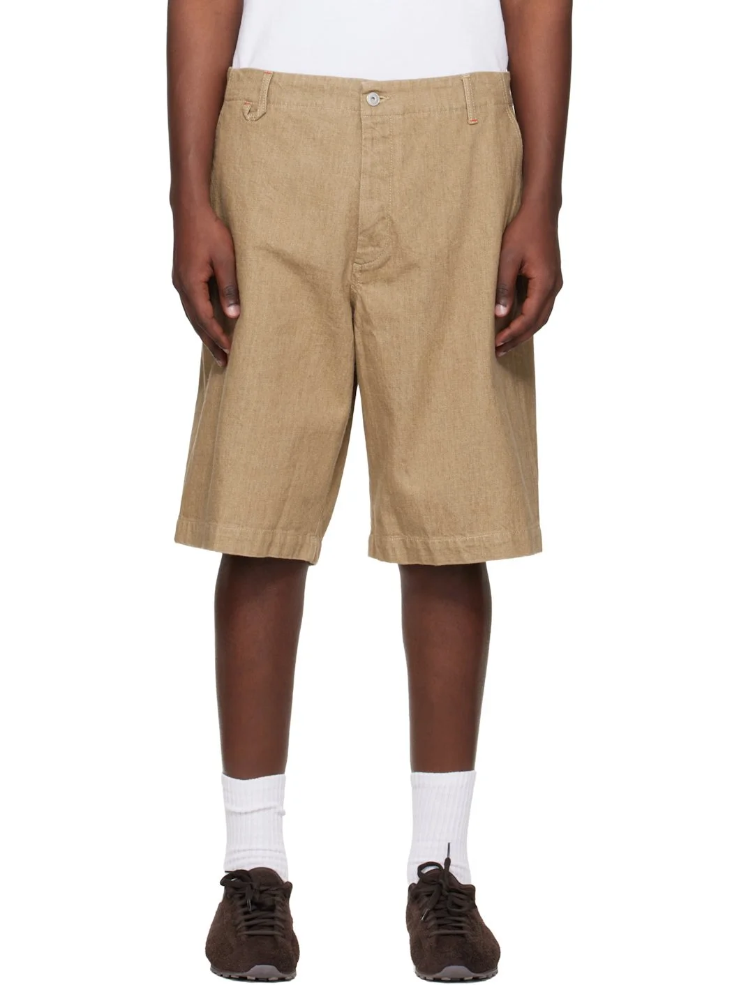 Beige 'Le Short De-Nimes Pastro' Denim Shorts - 1