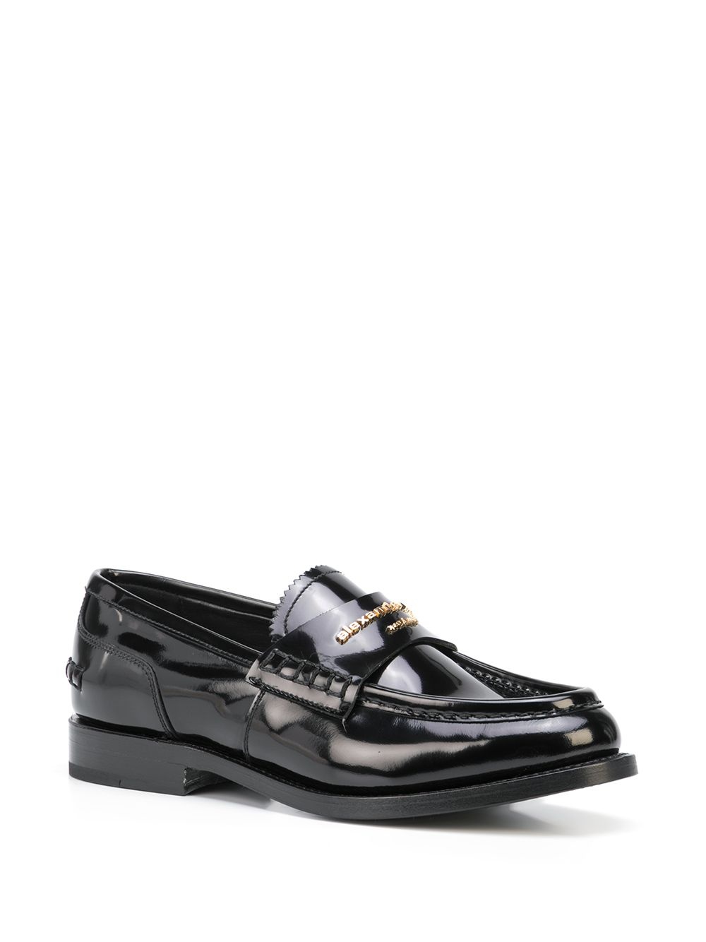 embossed-logo loafers - 2