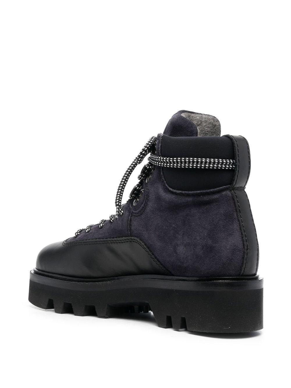 panelled lace-up boots - 3