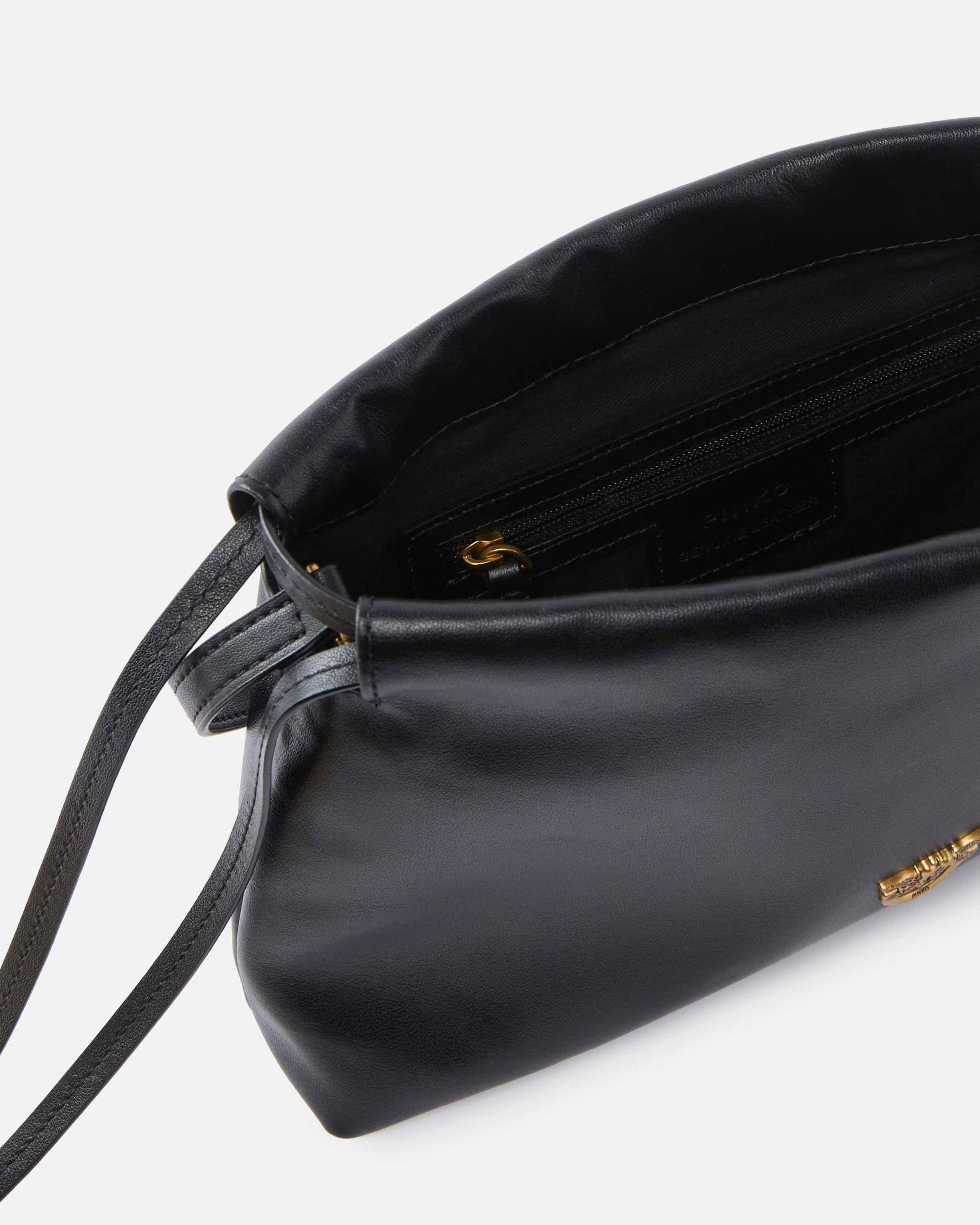 SMALL LATHER SHOULDER BAG WITH DRAWSTRING - 4