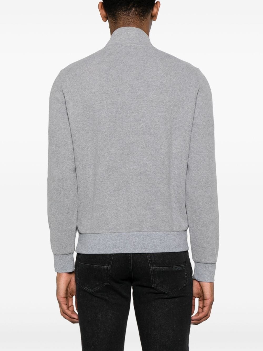 zip-up knitted cardigan - 4