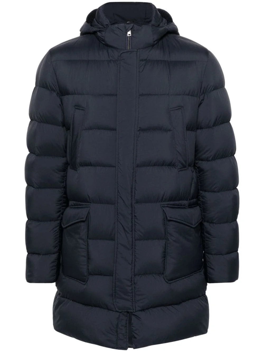 quilted puffer coat - 1