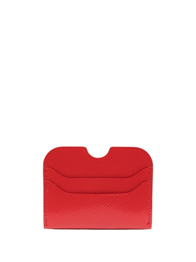 Acne Studios embossed-logo leather cardholder outlook