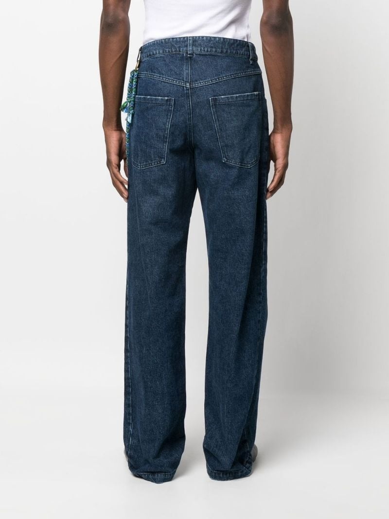 high-waisted wide-leg jeans - 5