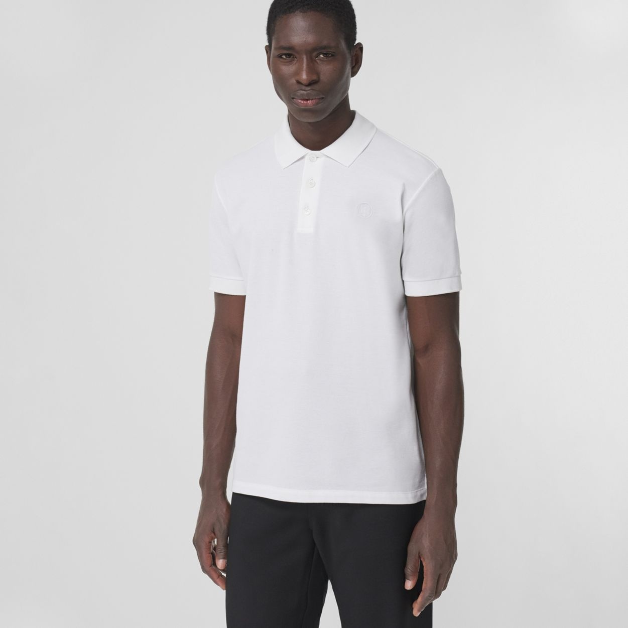 Monogram Motif Cotton Piqué Polo Shirt - 5