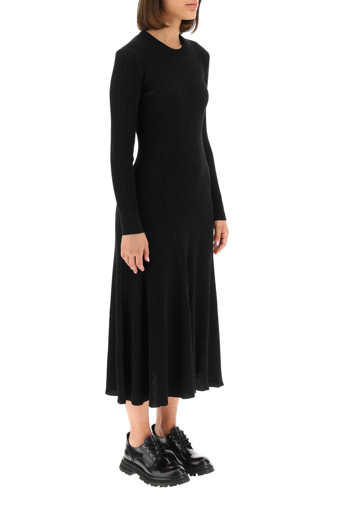 RIB KNIT MIDI DRESS - 3