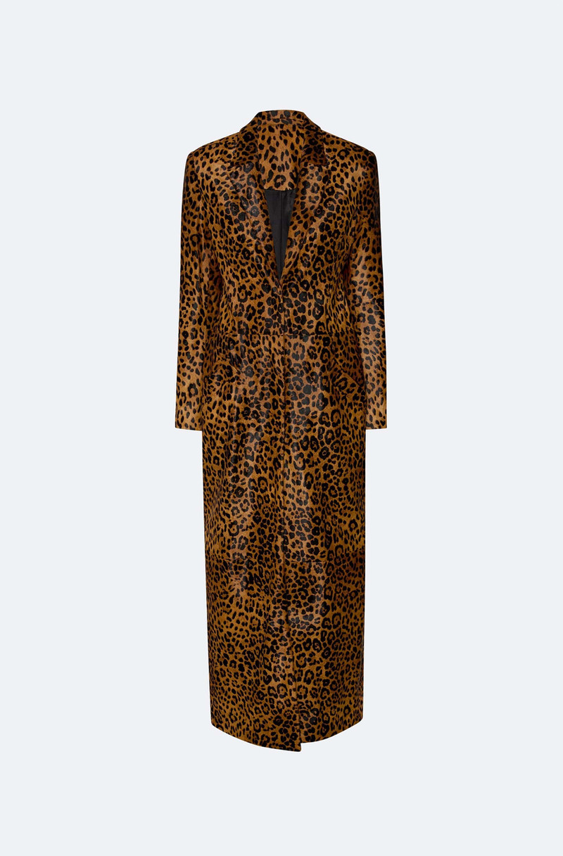 Leopard Calf Hair Coat 1