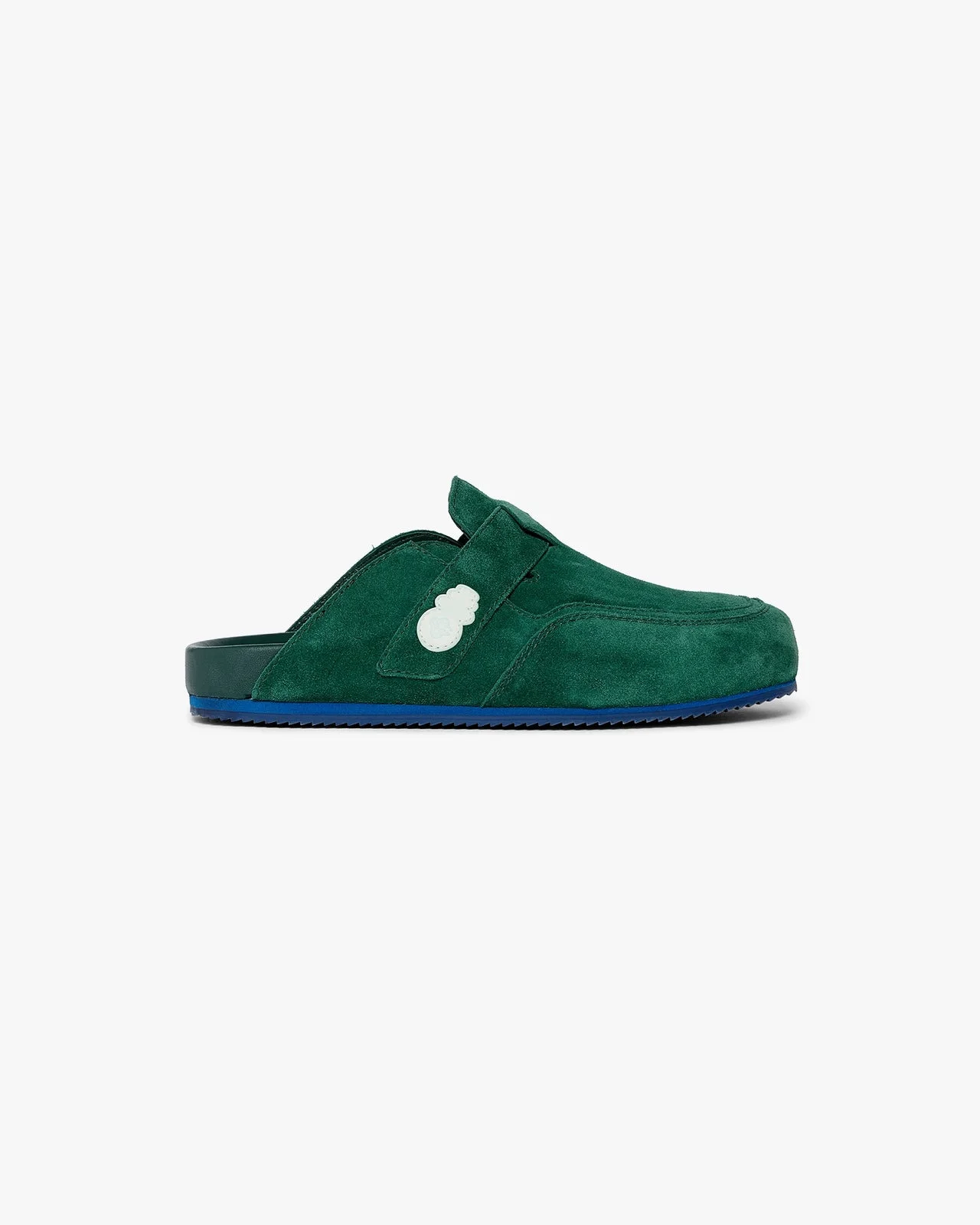 Dark Green Leather Outdoor Mule | Casablanca Paris - 1