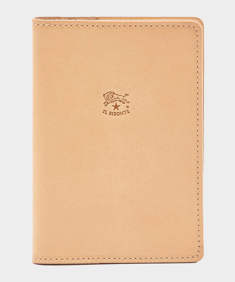 Il Bisonte Leather Passport Holder in Natural 1