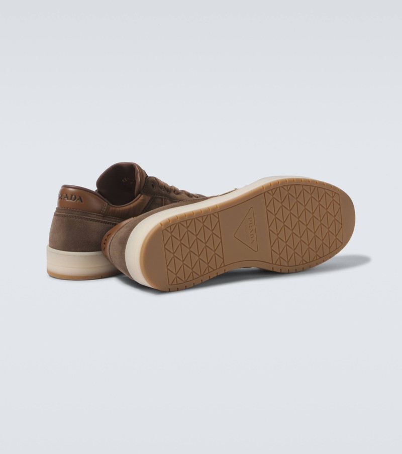 Downtown suede-trimmed sneakers 7