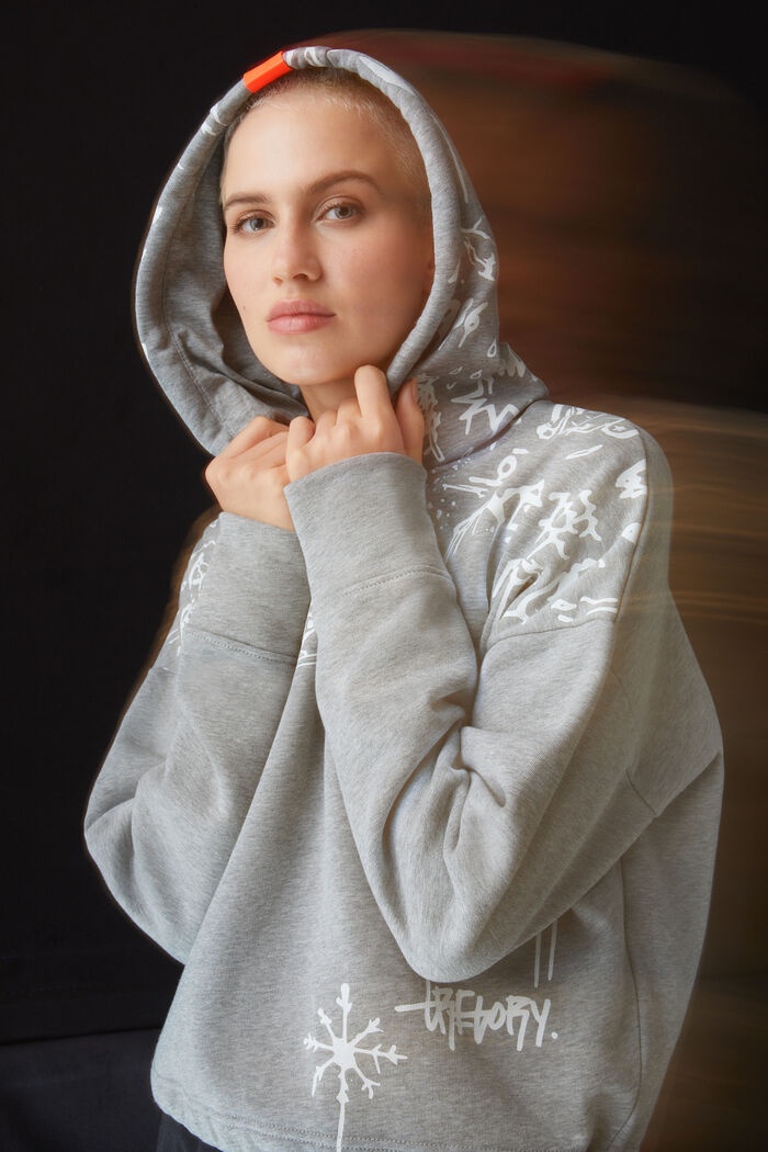 Cosa Sweatshirt hoodie in Gray/White - 4