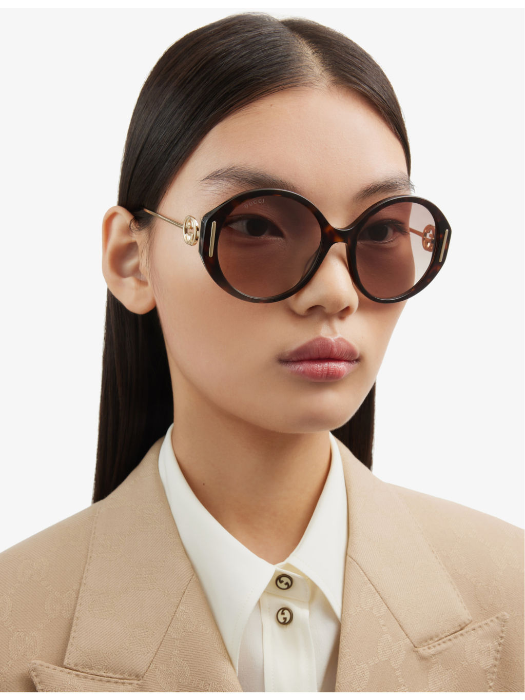 GC001958 GG1202S round-frame acetate sunglasses - 2
