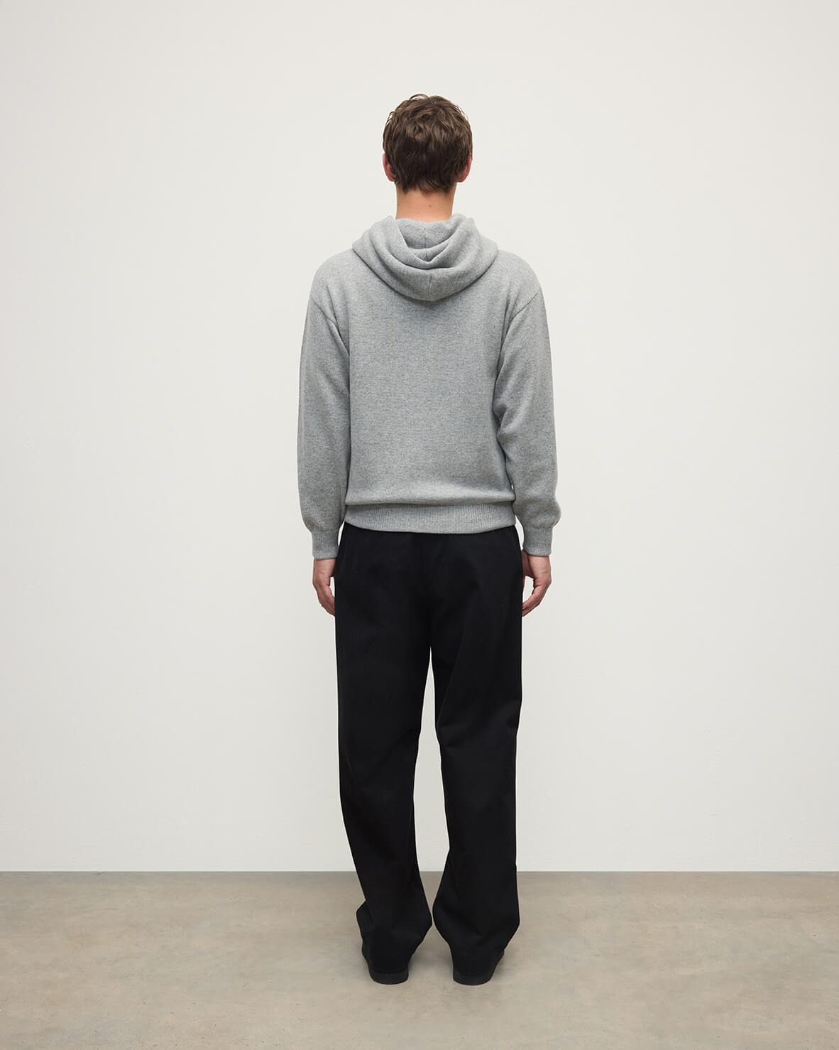 Light Grey Cashmere Hoodie - 6