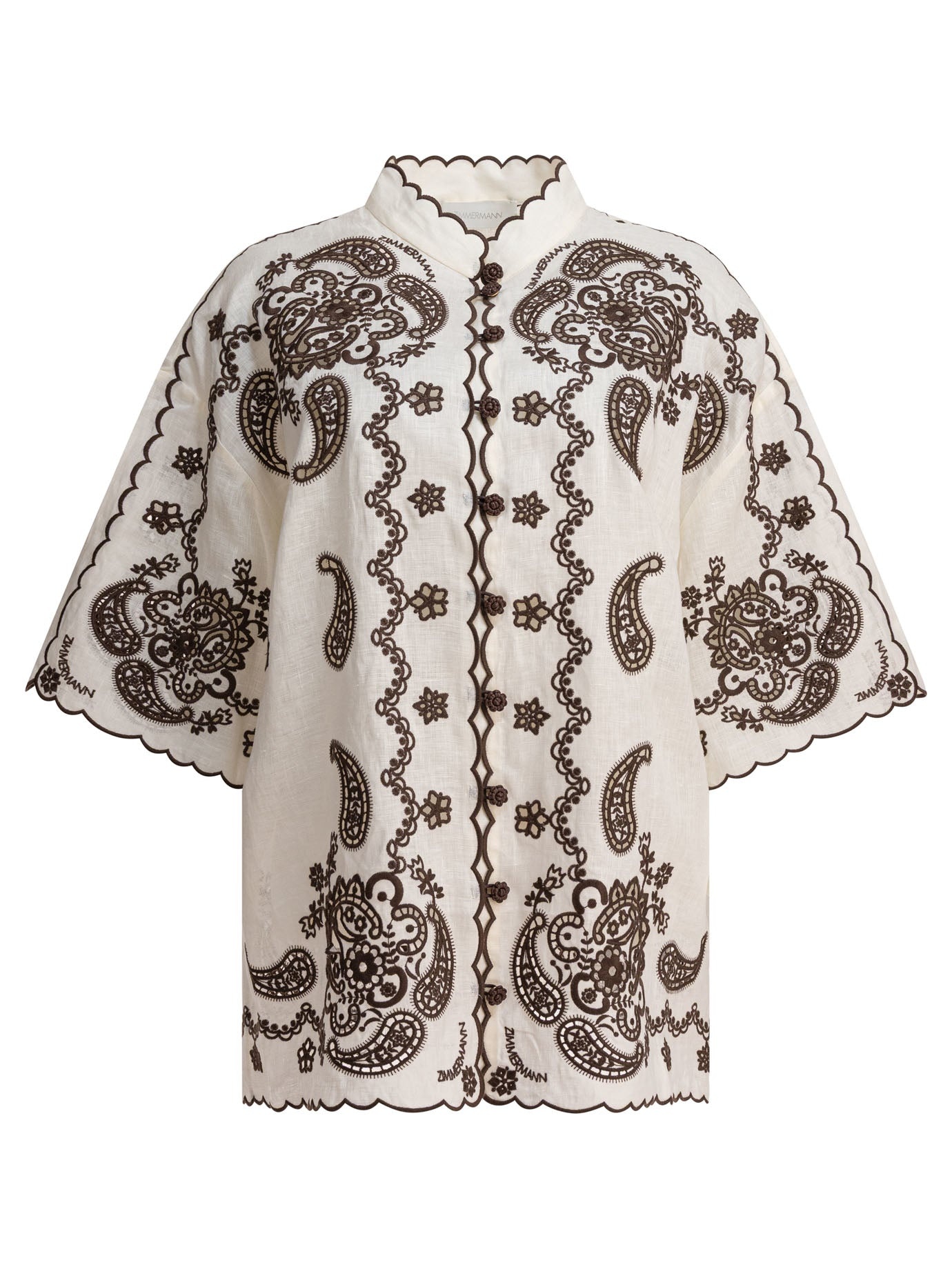 Zimmermann Ascension Embroidered Shirt - 1