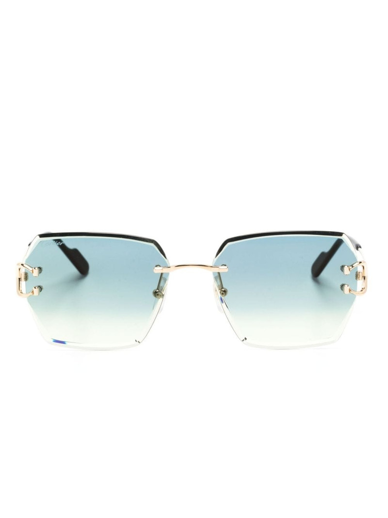 Signature C de Cartier geometric-frame sunglasses 1