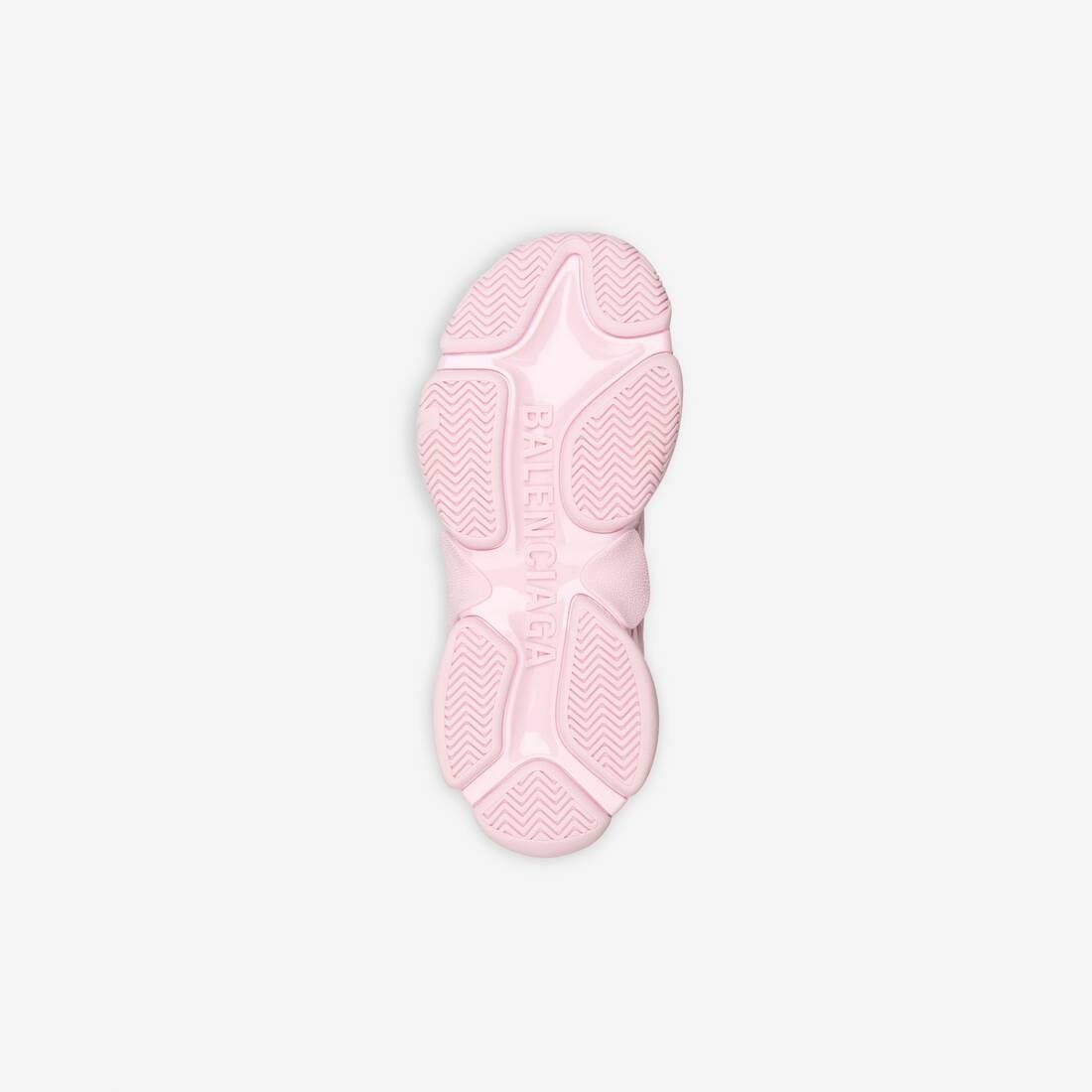 Men's Allover Logo Triple S Sneaker in Pink/white - 6