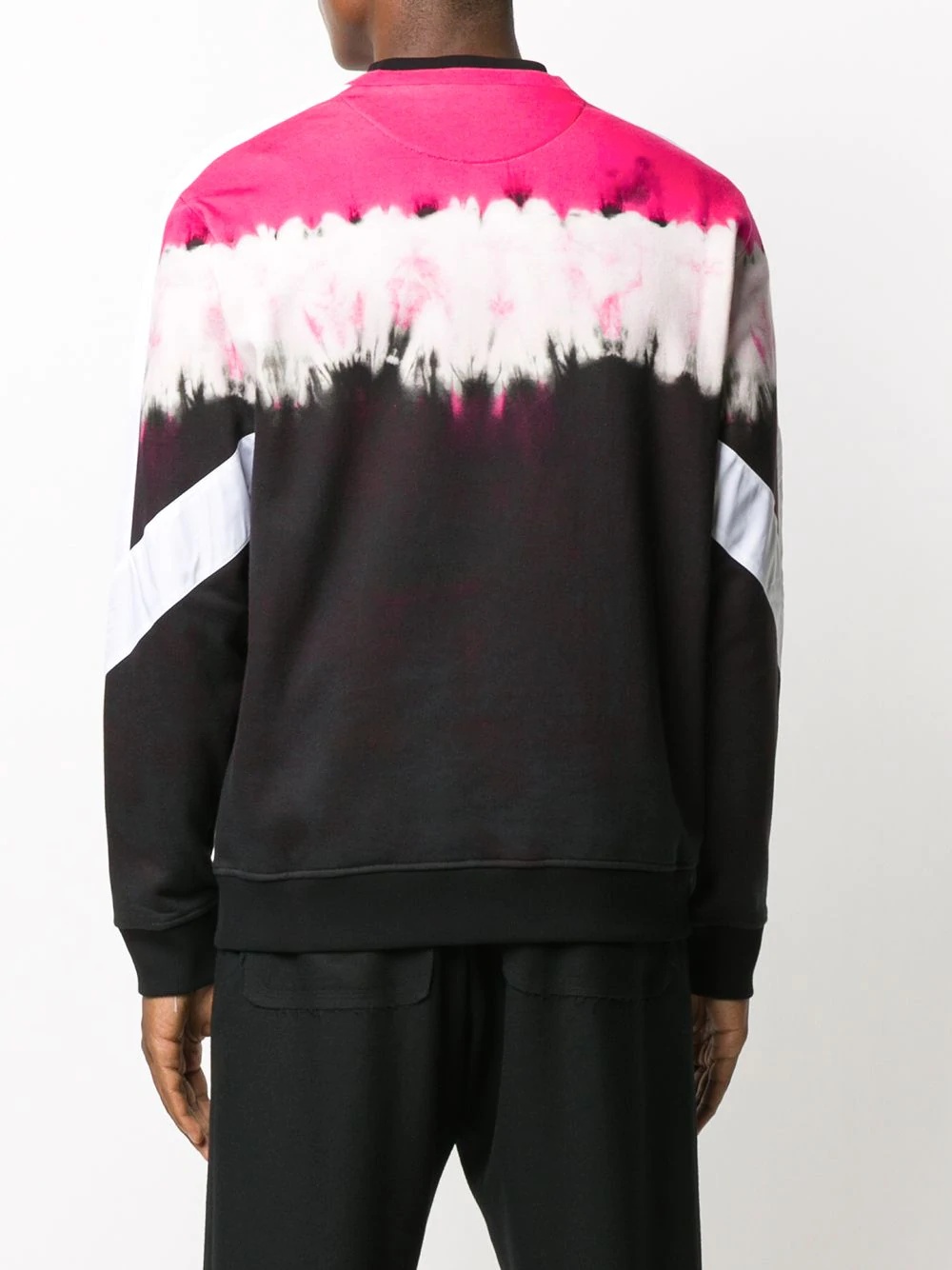 panelled VLTN logo print sweatshirt - 4