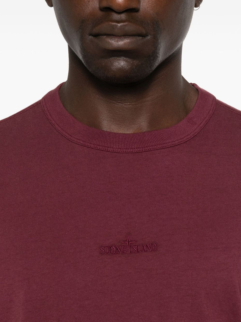 logo-embroidered T-shirt 4