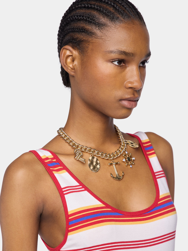 GOLD CHOCKER WITH MEDALS 3