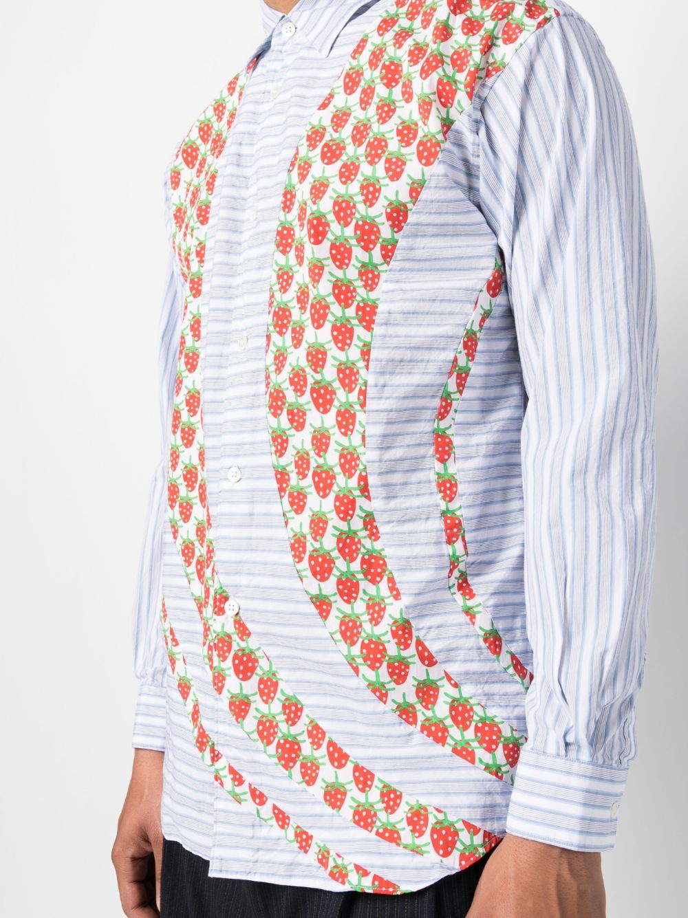 strawberry-print detail shirt - 5