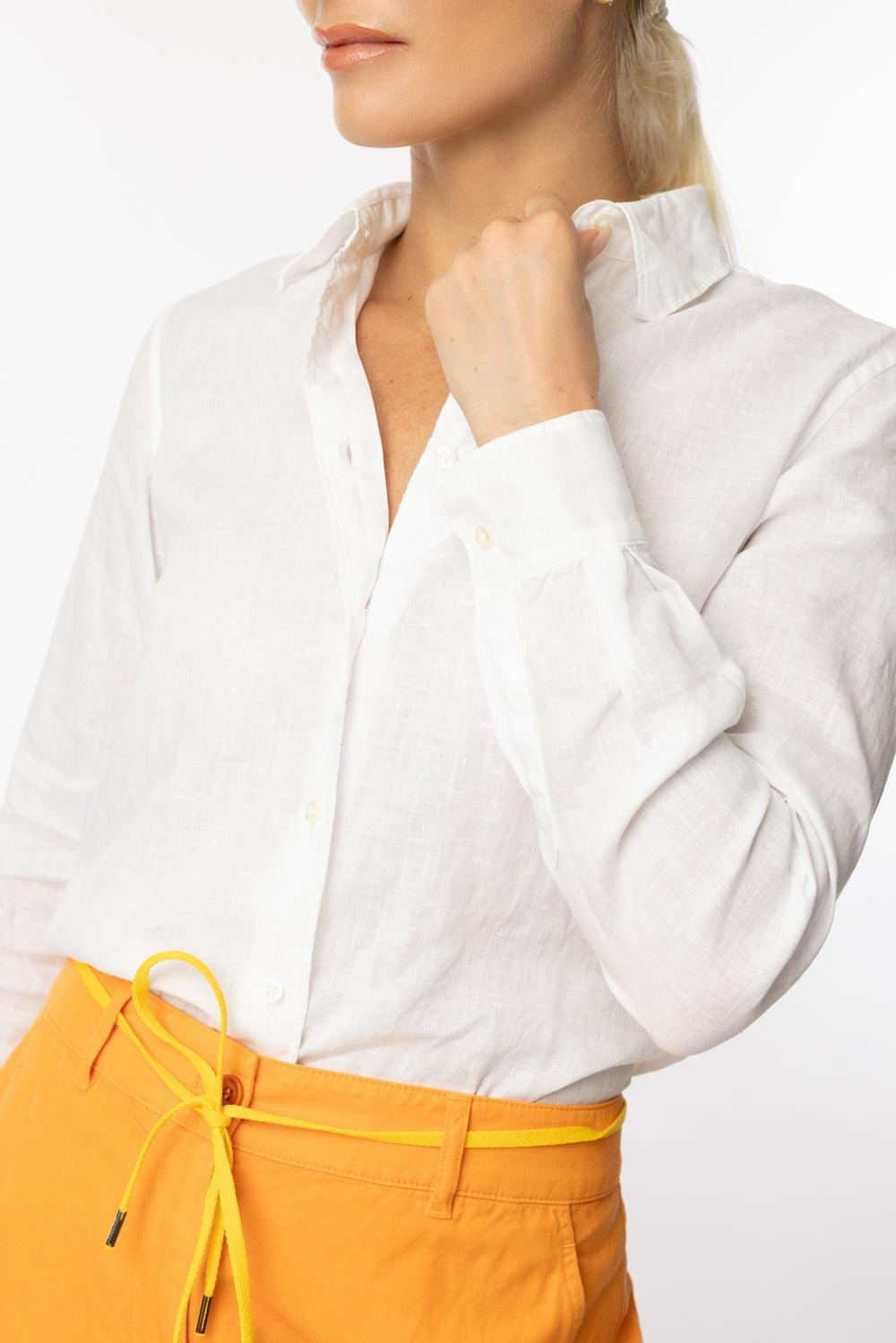 Long Sleeve Mod Shirt - White - 3