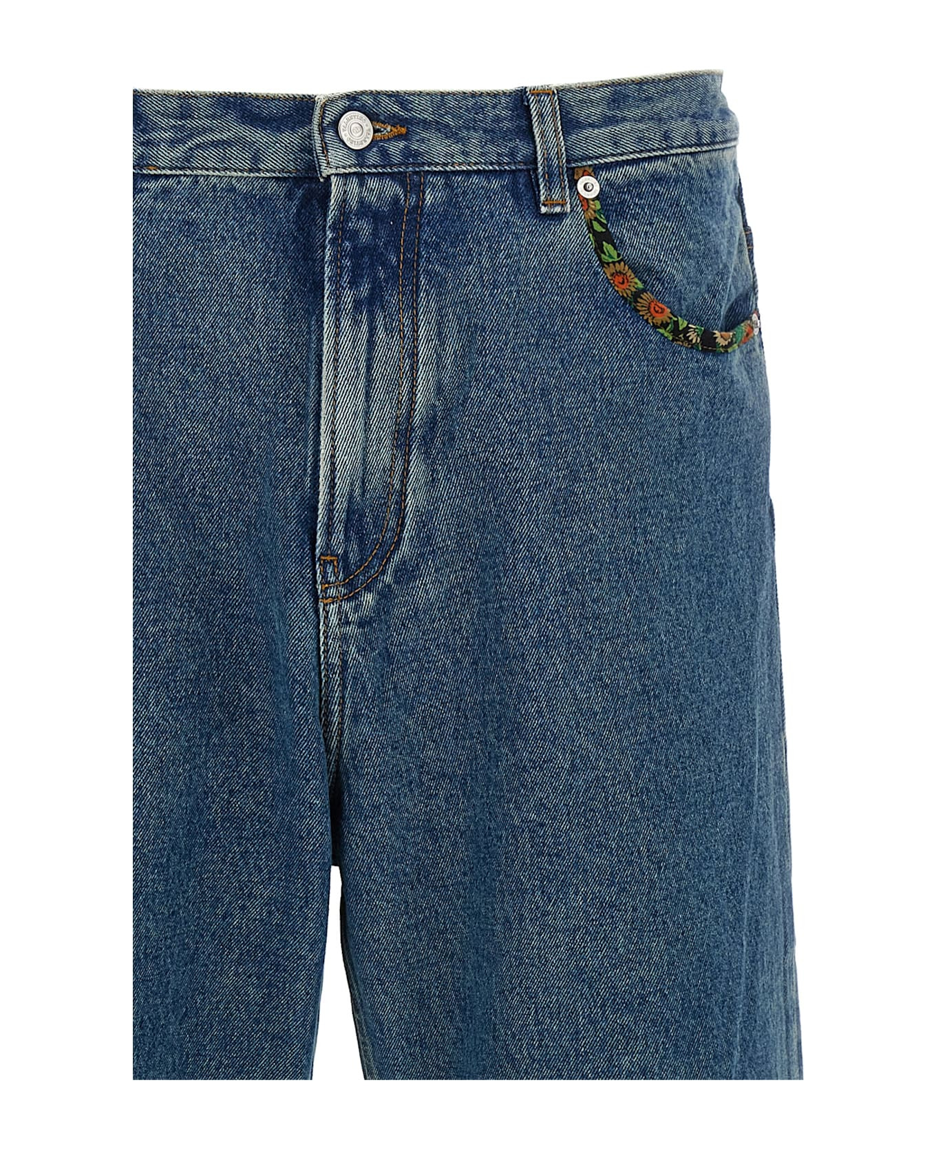 Valentino Garavani Floral Insert Jeans - 3
