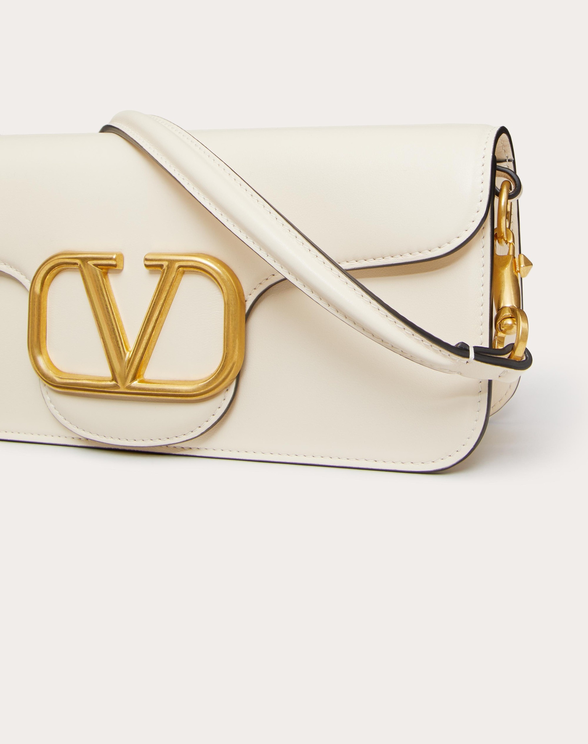 VALENTINO GARAVANI LOCÒ CALFSKIN SHOULDER BAG - 8