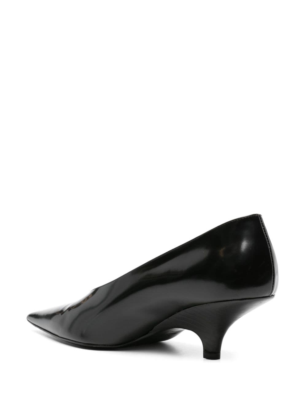 55mm pointed-toe leather pumps - 3