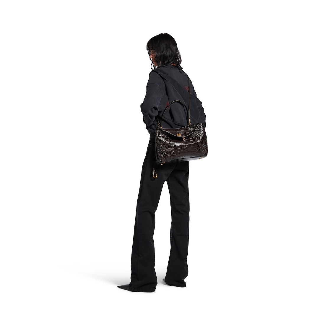 Women's Rodeo Handbag Medium in Espresso - 8