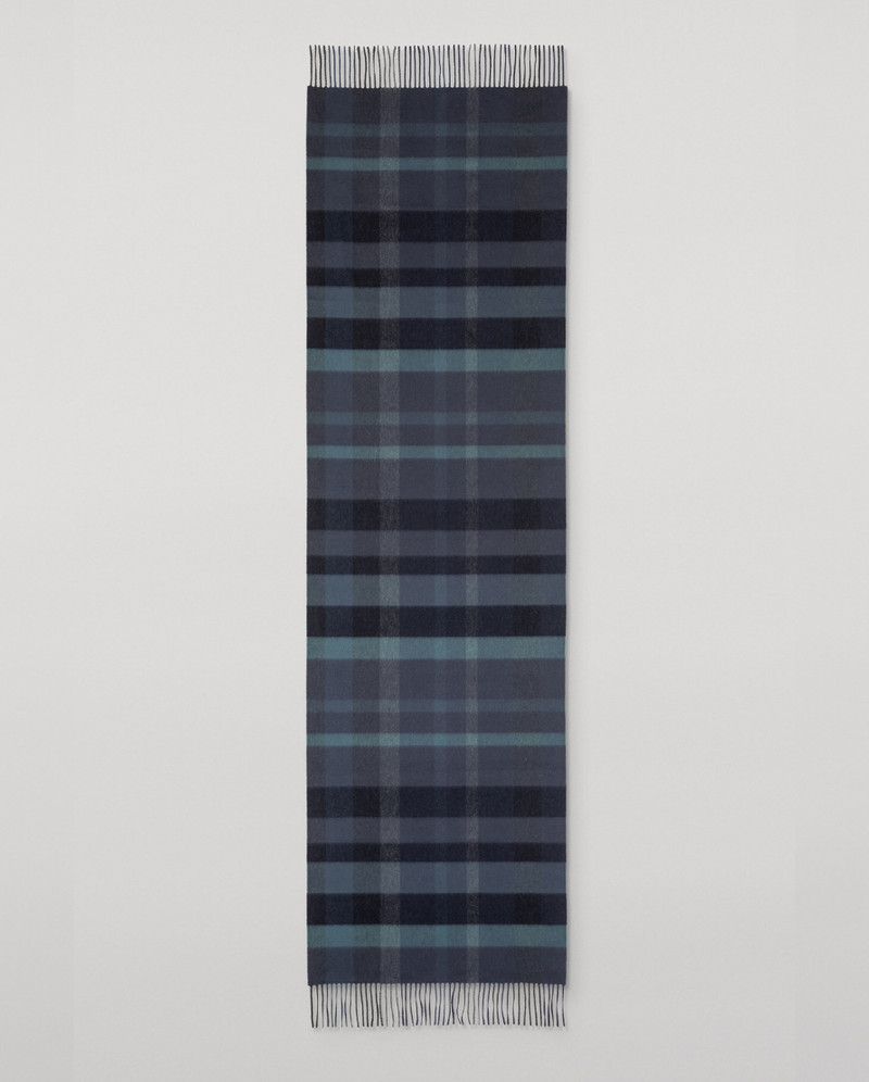 Tantallon Blue Cashmere Scarf 3