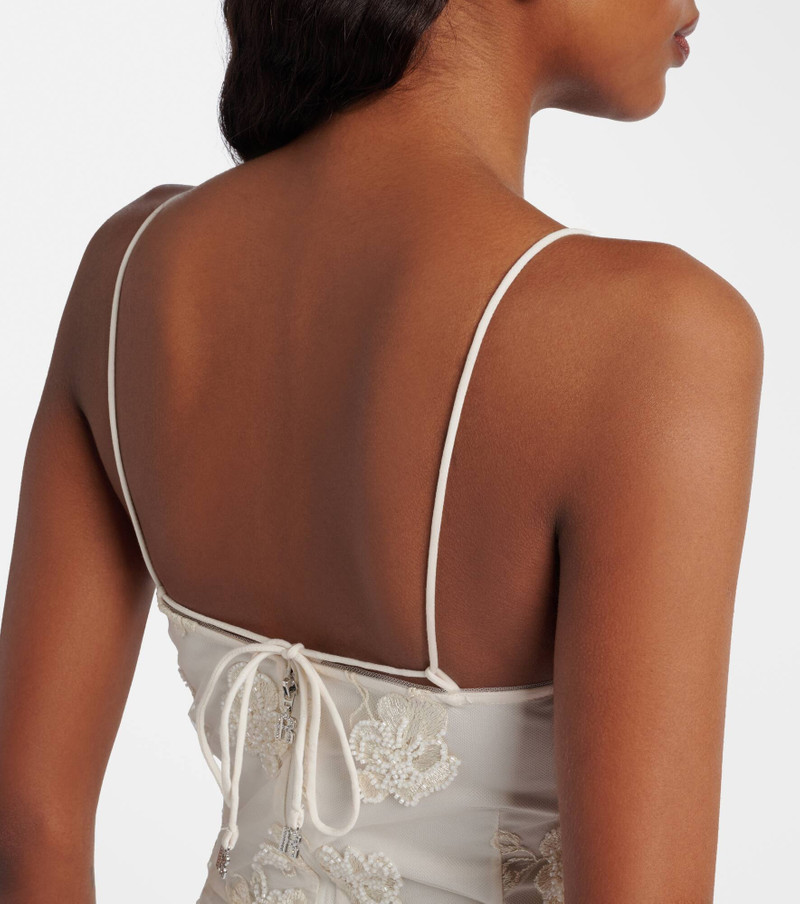Bridal beaded bustier dress 6