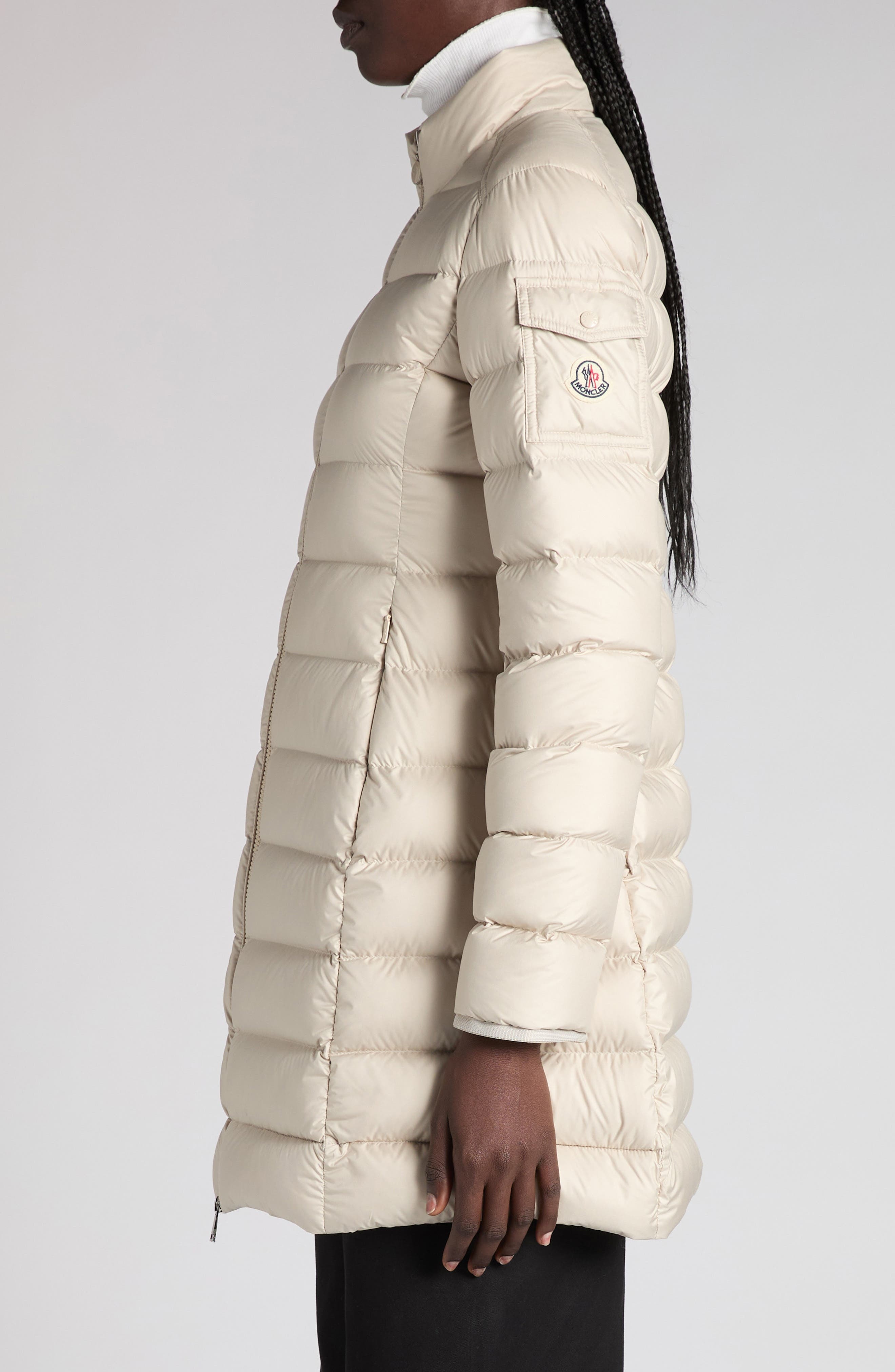 Moncler Igesse Down Puffer Coat in Oyster Gray at Nordstrom - 3