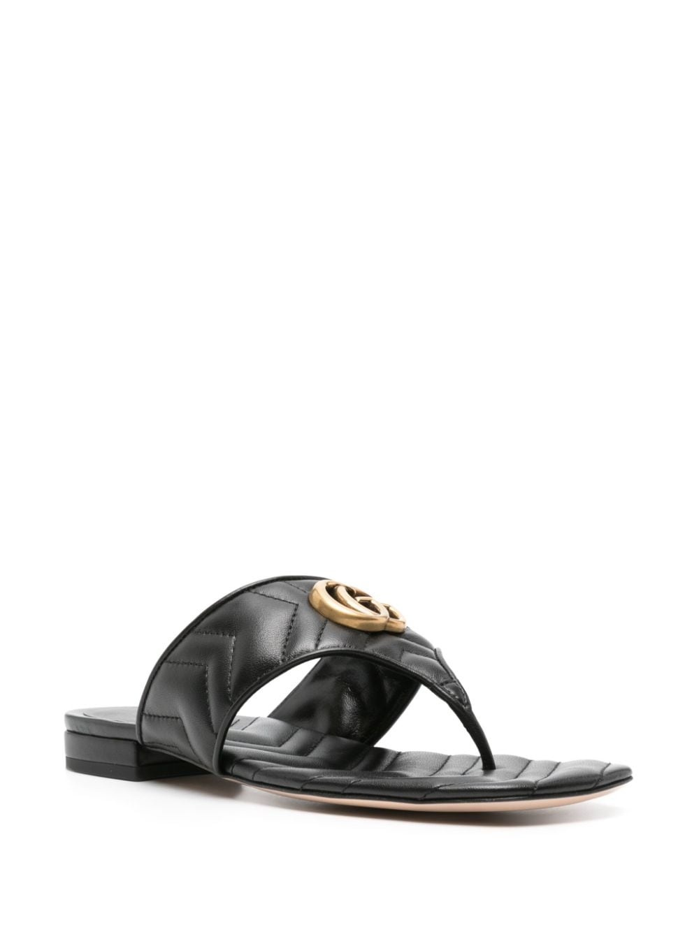 Double G leather sandals - 2