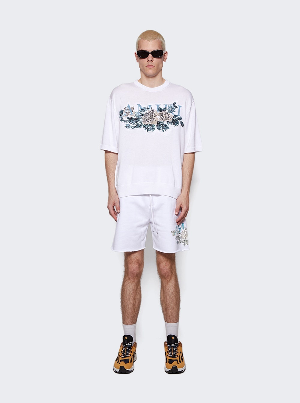 Floral Logo Shorts White - 2