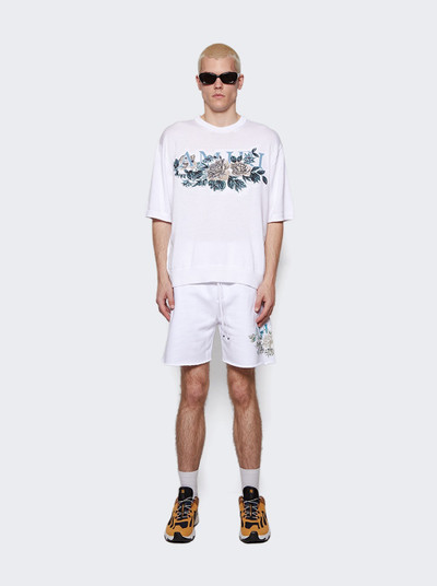 AMIRI Floral Logo Shorts White outlook