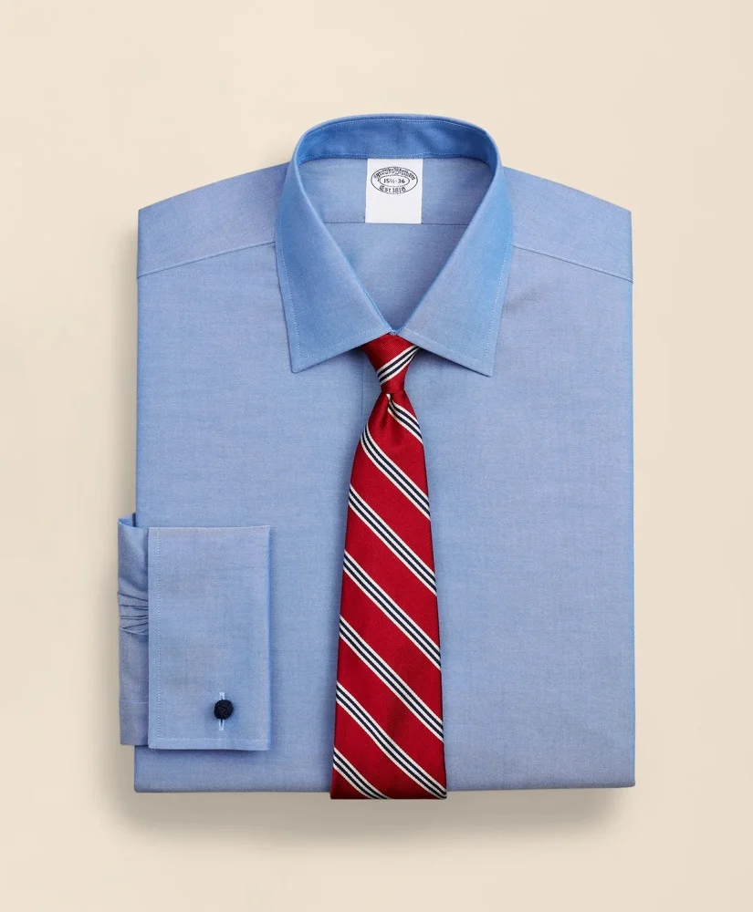 Stretch Supima® Cotton Non-Iron Pinpoint Oxford Ainsley Collar Dress Shirt - 1