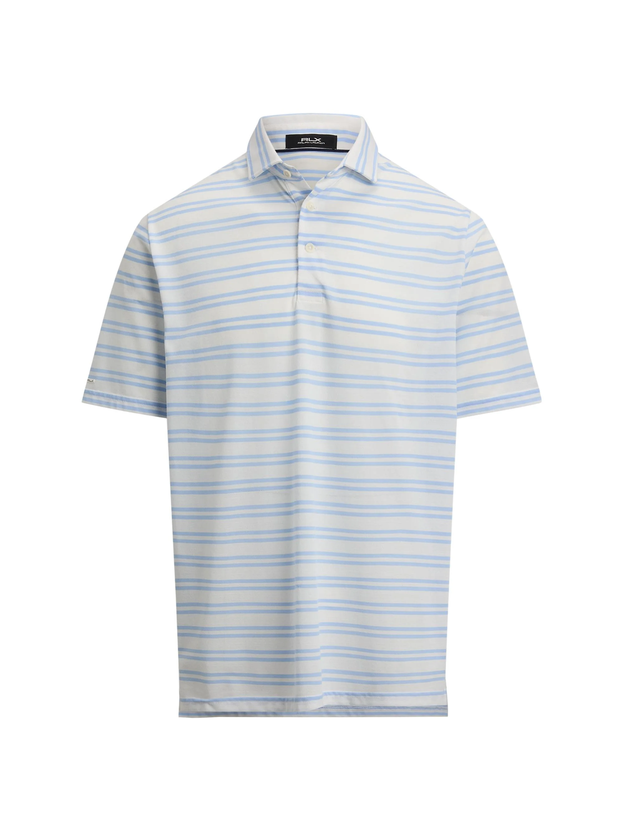 Men's Tour Pique Striped Polo Shirt - Office Blue Ceramic White - 1