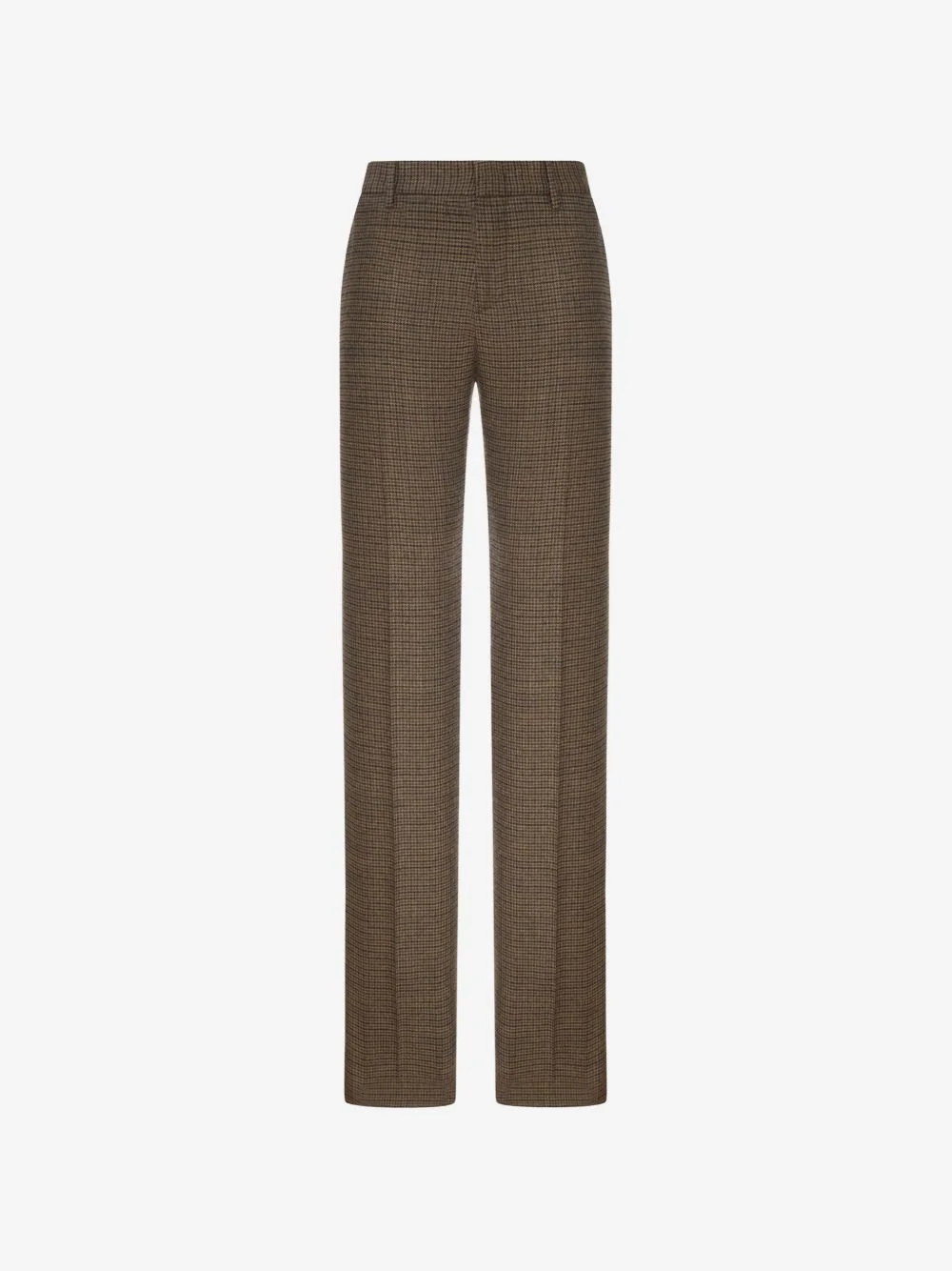 check-pattern trousers - 1